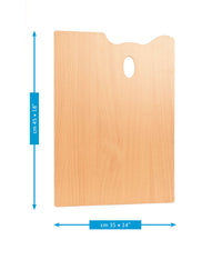 MABEF tavolozza rettangolare in legno 35 x 45 cm