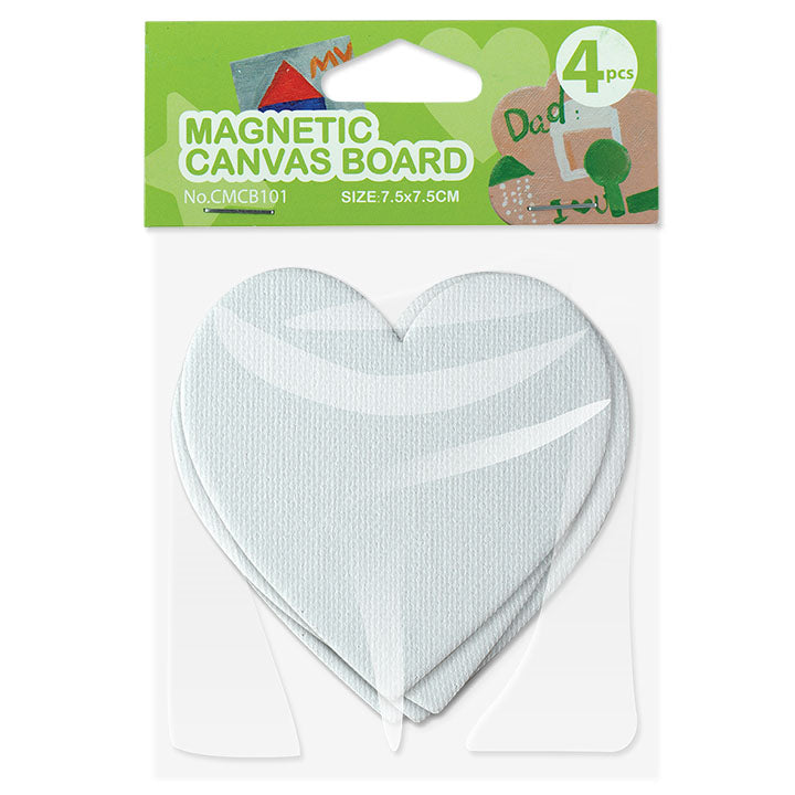 Magneti per finitura - tela / 4 pezzi – cuore