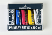 Maimeri Acrilico set di colori acrilici Primary 200 ml