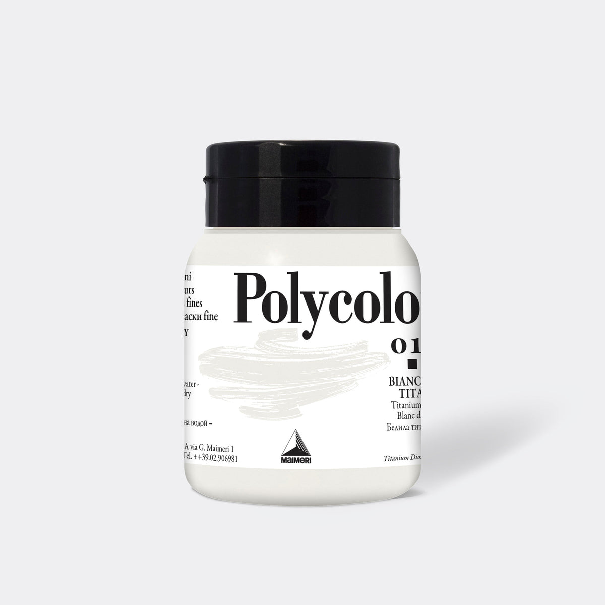 Colore acrilico fine MAIMERI Polycolor 500 ml – Bianco di Titanio