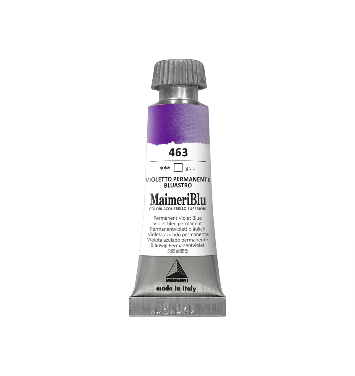 Colore ad acquerello professionale MAIMERI Maimeri Blu 12 ml – Viola Permanente Blu