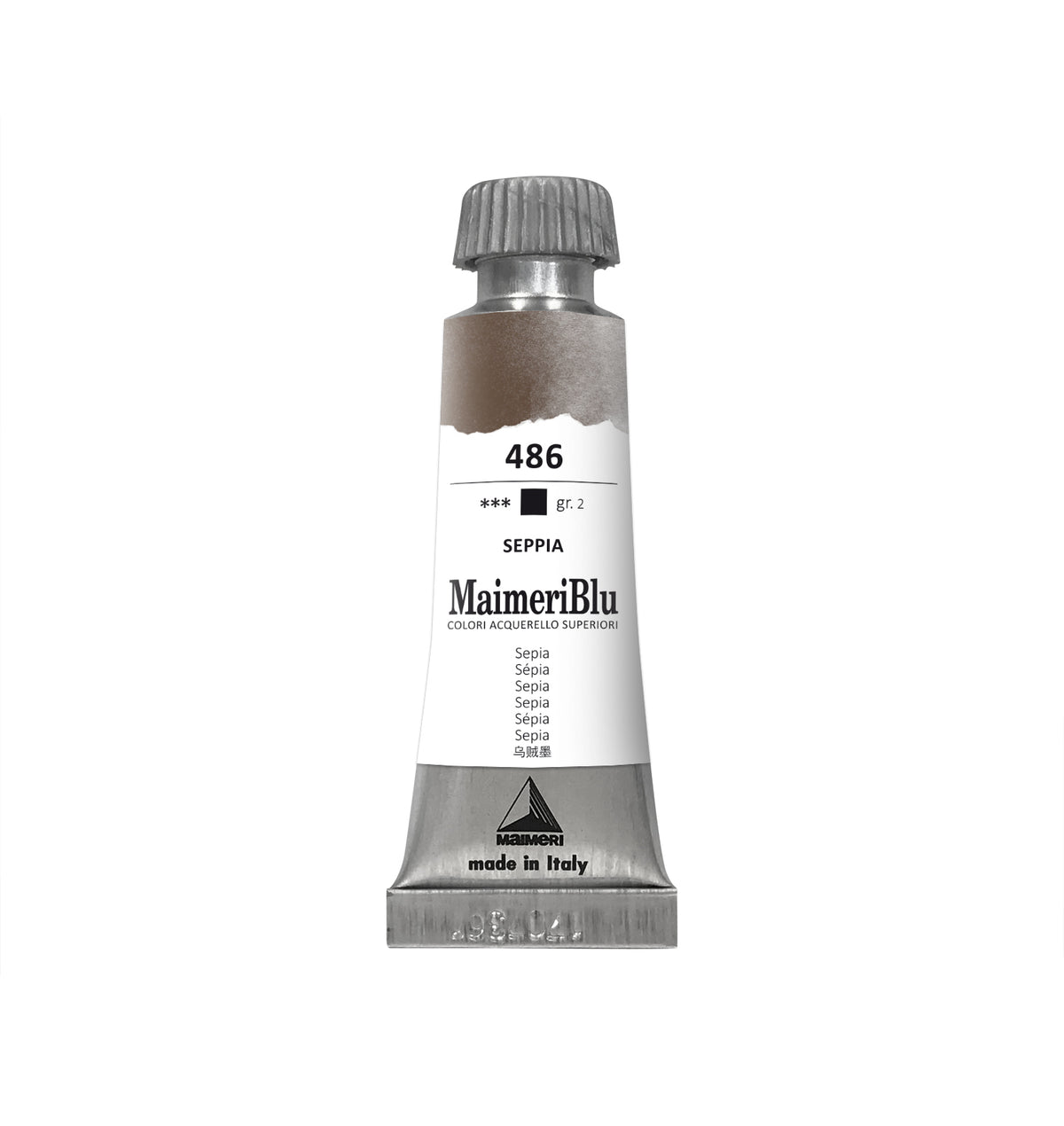 Colore ad acquerello professionale MAIMERI Maimeri Blu 12 ml – Seppia