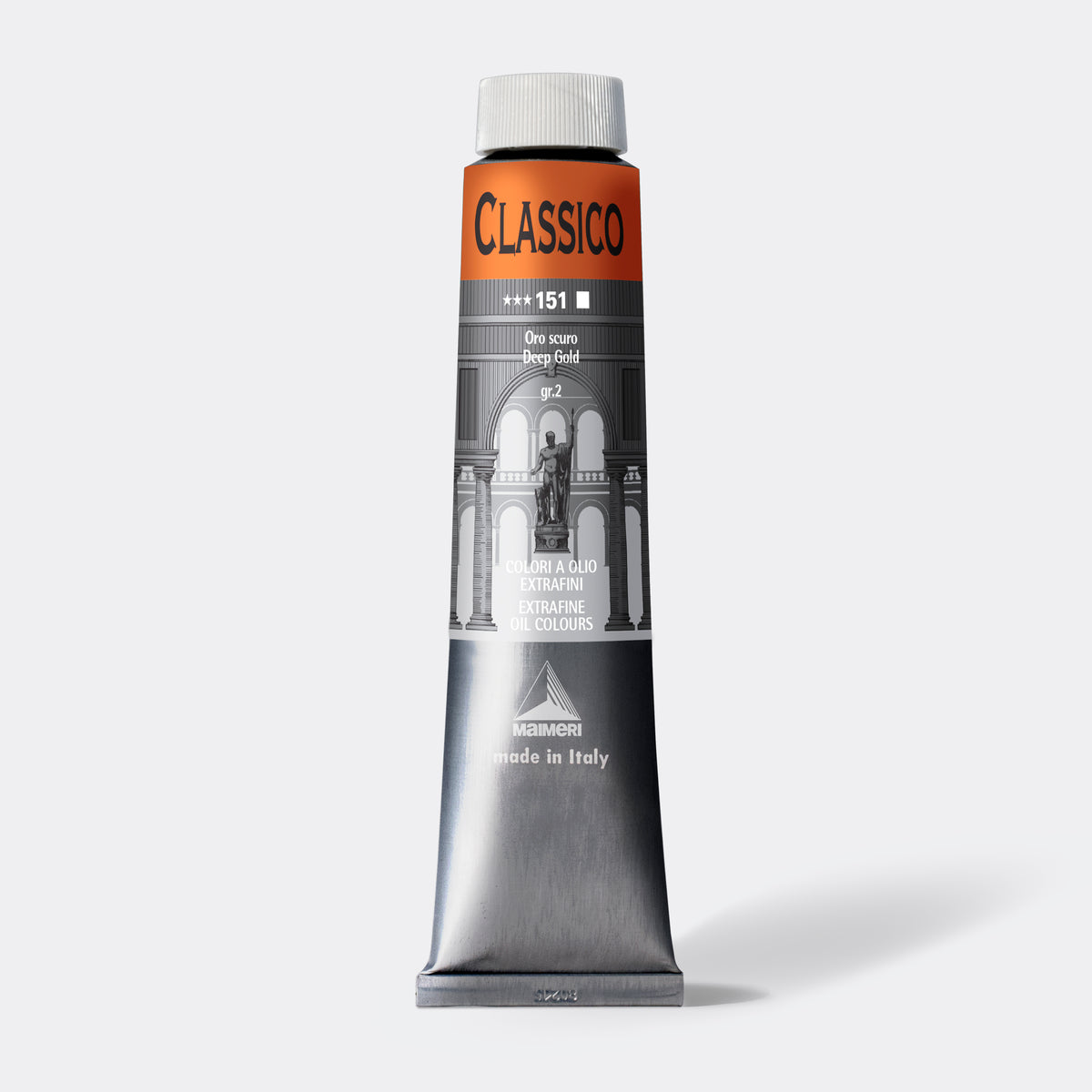 Colore a olio fine Maimeri Classico 200 ml – Oro Scuro