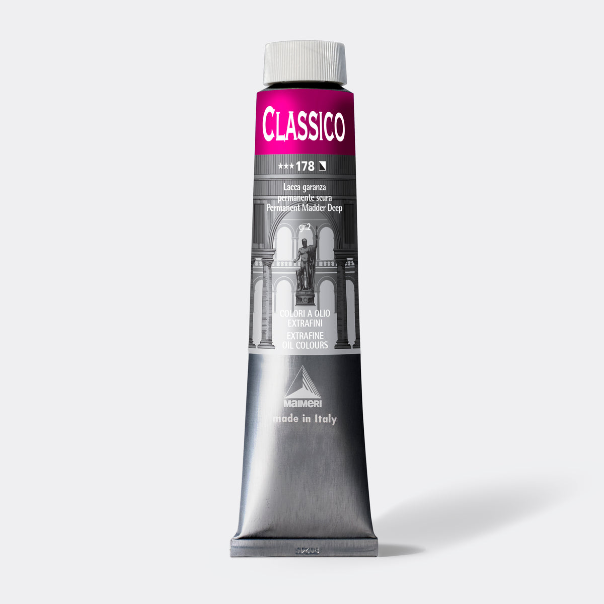 Colore a olio fine Maimeri Classico 200 ml – Garanza permanente scura