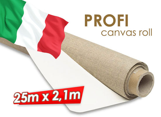 Tela per pittura a rotoli PROFI 25 m | sceglie larghezza - larghezza 210 cm