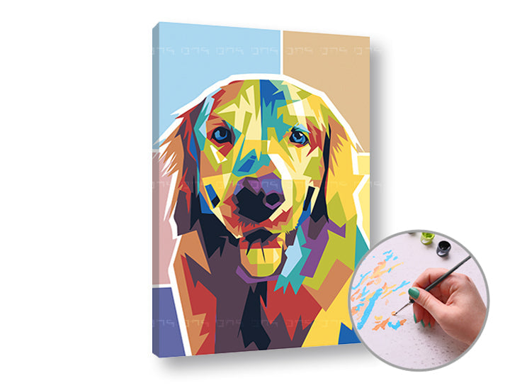 Pittura per numeri GOLDEN RETRIEVER – senza cornice