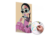 Pittura per numeri POSA FEMMINILE – senza cornice