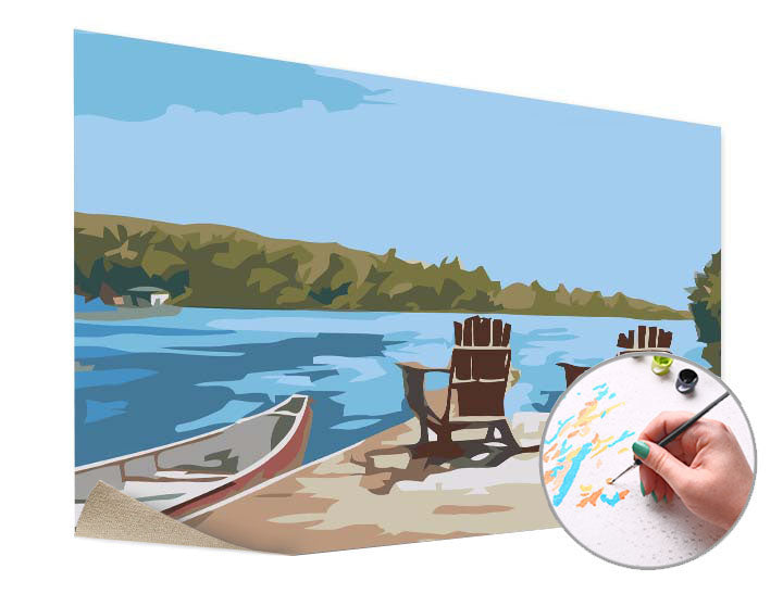 Pittura per numeri SULLA MOLE – senza cornice
