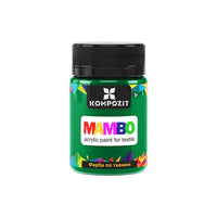 MAMBO Vernice acrilica per tessuti e pelle 50ml | Varie tonalità - 12 verde speciale