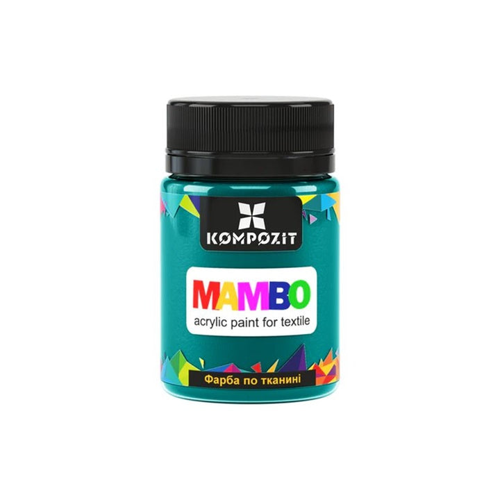 MAMBO Vernice acrilica per tessuti e pelle 50ml | Varie tonalità - 13 verde profondo