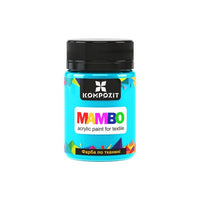 MAMBO Vernice acrilica per tessuti e pelle 50ml | Varie tonalità - 15 turchese