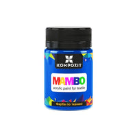 MAMBO Vernice acrilica per tessuti e pelle 50ml | Varie tonalità - 18 blu intenso