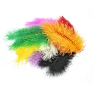 MARABU piume 10 - 12cm 17 pz | sceglie colore