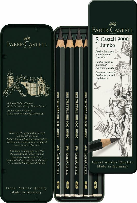 Matita Castell 9000 Jumbo - confezione di 5 pezzi