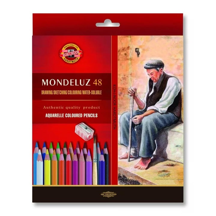 Matite acquerellabili Mondeluz / 48 pezzi