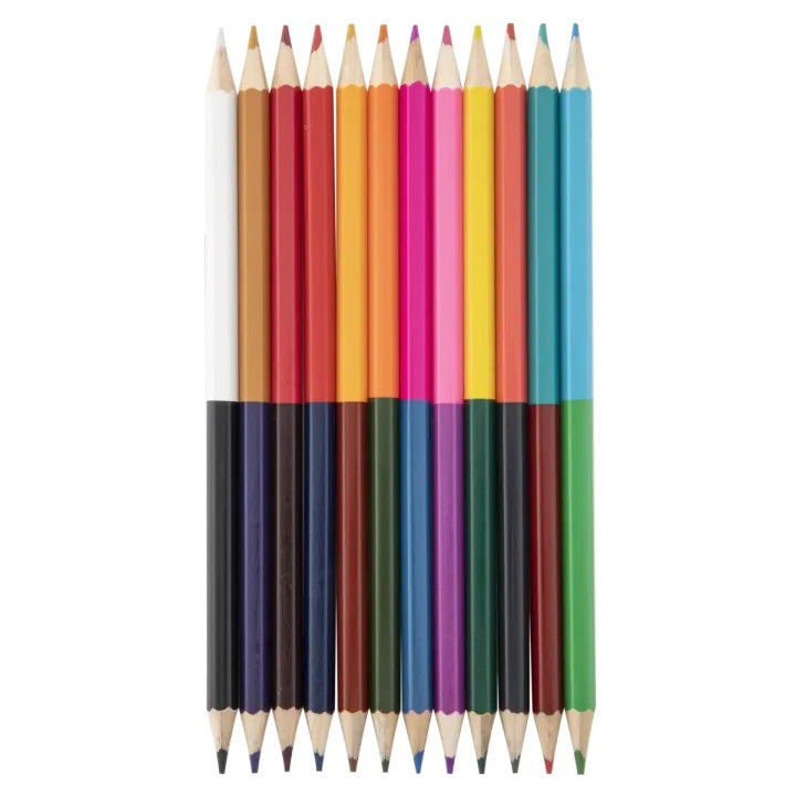 Matite colorate bifacciali 12x - 24 colori