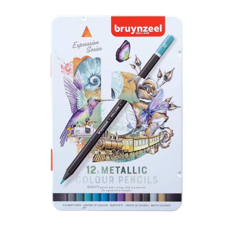 Matite colorate Bruynzeel tonalità metalliche 12 pz.