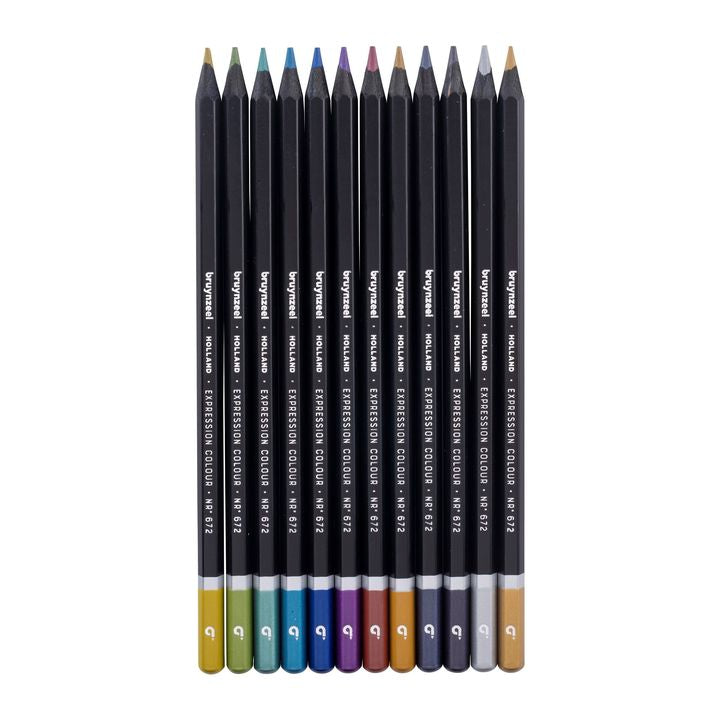 Matite colorate Bruynzeel tonalità metalliche 12 pz.