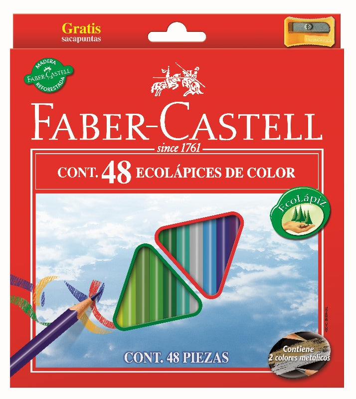 Matite Colorate Eco Triangolari 48 pezzi