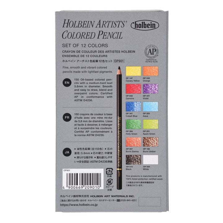 Matite colorate Holbein Artists 12 pz