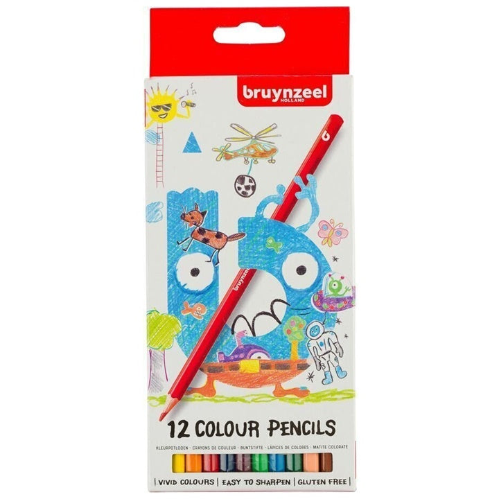 Matite colorate per bambini Bruynzeel Holland - 12 pezzi