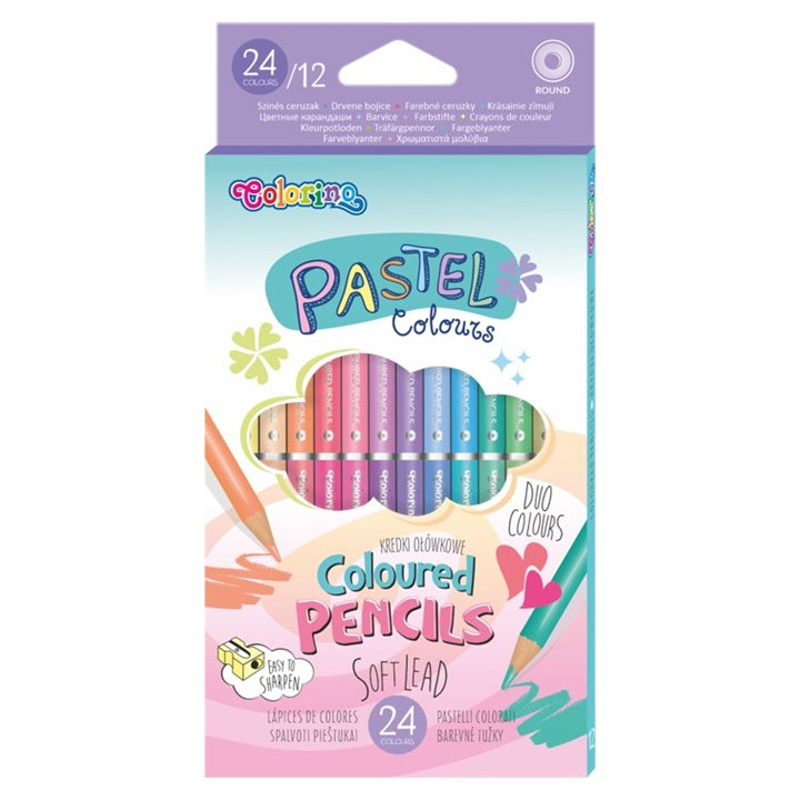 Matite pastello Colorino a doppia faccia