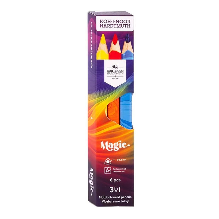 Matite triangolari Jumbo MAGIC / 6 pz.