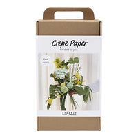 Maxi set creativo per realizzare fiori di carta crespa
