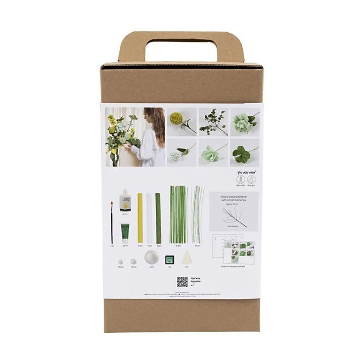 Maxi set creativo per realizzare fiori di carta crespa