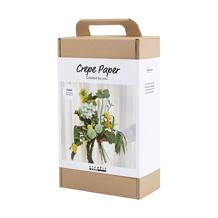 Maxi set creativo per realizzare fiori di carta crespa