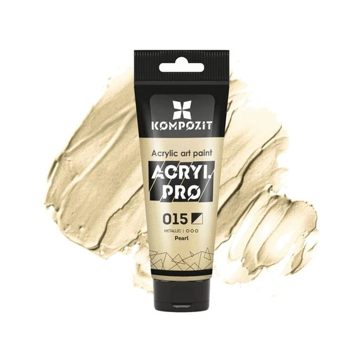 Vernice acrilica metallizzata ACRYL PRO ART Composite 75 ml – 015 perla