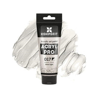 Vernice acrilica metallizzata ACRYL PRO ART Composite 75 ml – 017 argento