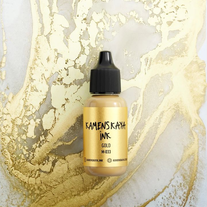 Inchiostro alcolico metallizzato KAMENSKAYA 15ml – M-033 oro