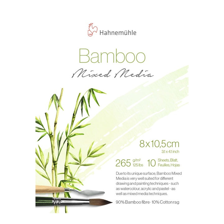 MINI BAMBOO blocco HAHNEMÜHLE Media mista 10,5x8 cm