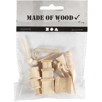 Mini decorazioni in legno - set natalizio 9 pz — immagine 2