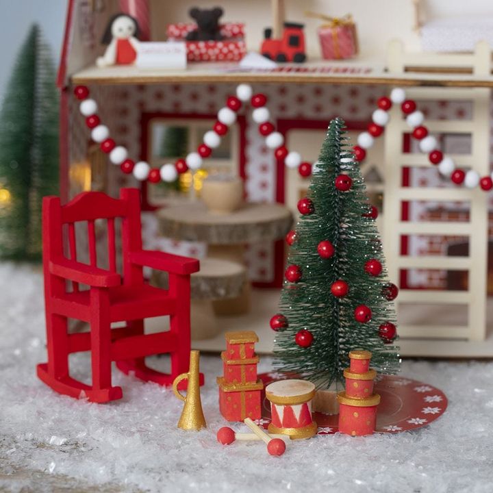 Mini decorazioni in legno - set natalizio 9 pz — immagine 3
