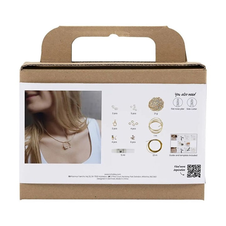 Mini kit per la creazione di gioielli creativi - Collana con ciondolo