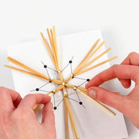 Mini set creativo fiocchi di neve in paglia — immagine 6