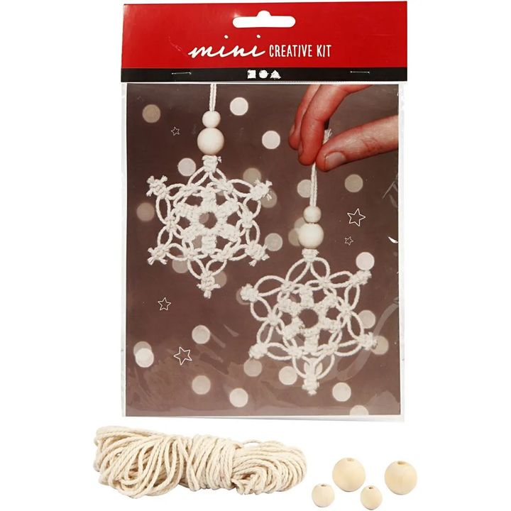 Mini set creativo Macramè fiocchi di neve — immagine 2