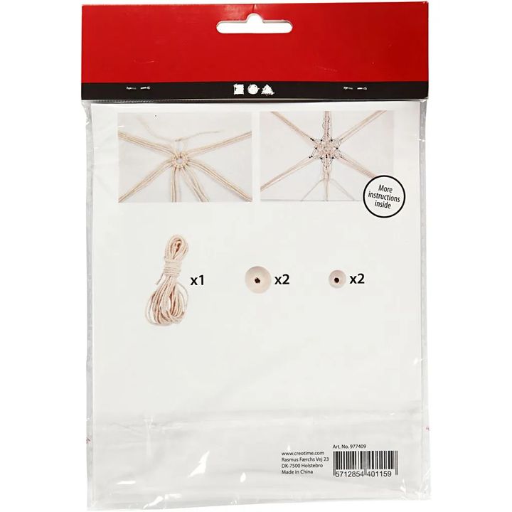 Mini set creativo Macramè fiocchi di neve — immagine 3