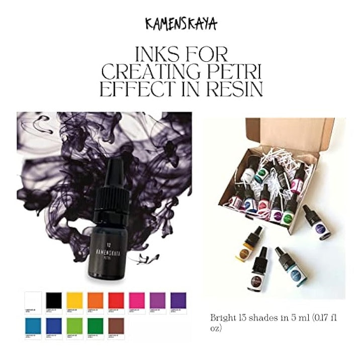 Mini set PETRI INKS KAMENSKAYA per resina 13 x 5 ml