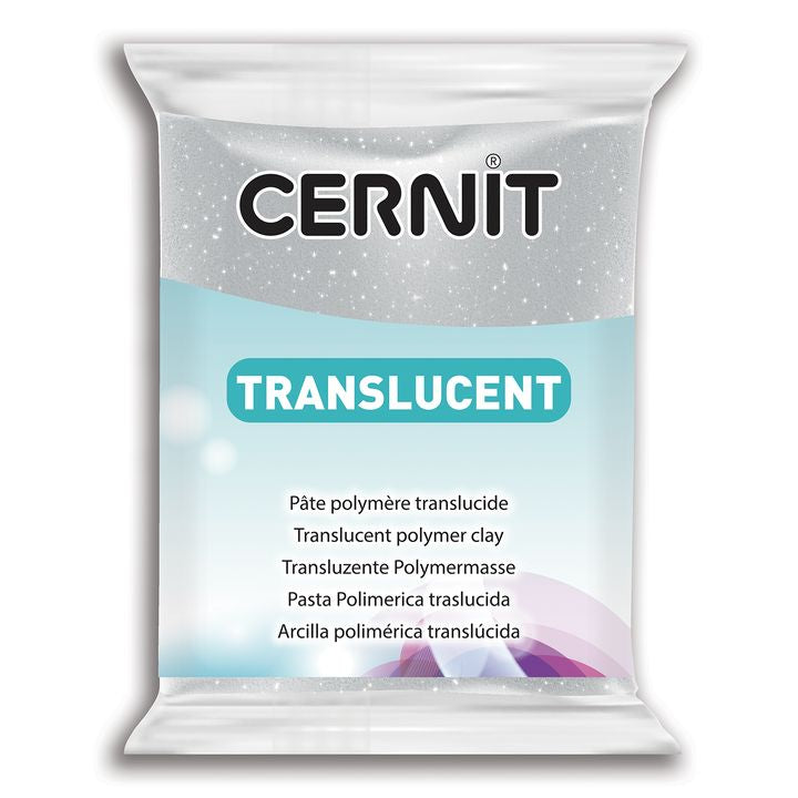 Massa per modellismo Cernit TRANSLUCENT 56g – glitter argento
