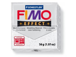 Fimo massa per modellismo FIMO Effect per trattamento termico - 56 g – bianco luccicante