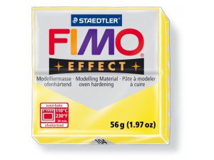 Fimo massa per modellismo FIMO Effect per trattamento termico - 56 g – giallo trasparente