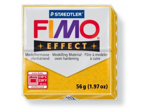 Fimo massa per modellismo FIMO Effect per trattamento termico - 56 g – oro luccicante