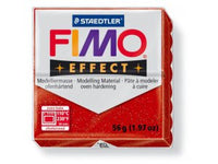 Fimo massa per modellismo FIMO Effect per trattamento termico - 56 g – rosso luccicante