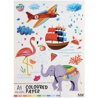 MOXY Carta colorata A4 - 50 fogli 110 GSM