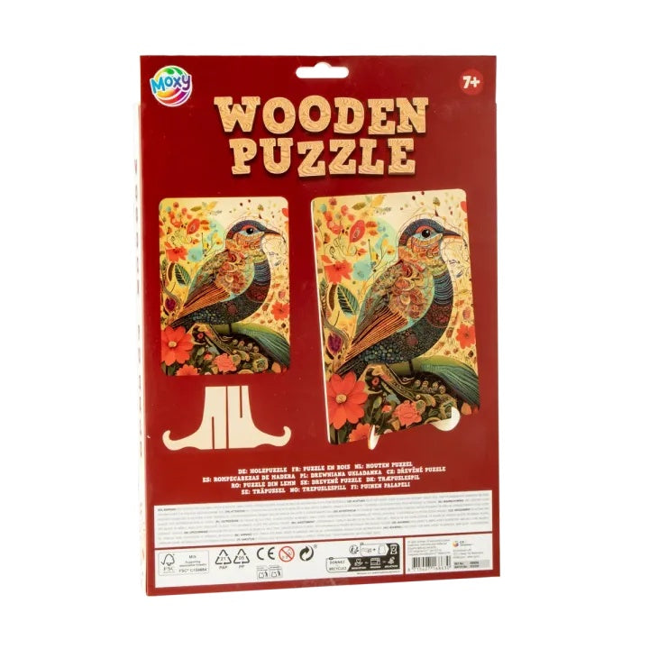MOXY Puzzle di legno per uccelli 130 pezzi - Artistico