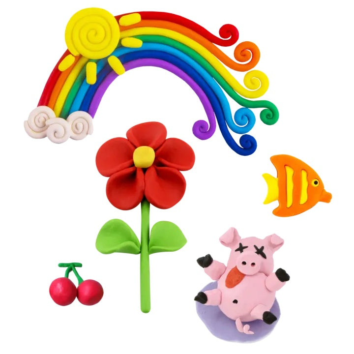 MOXY Set argilla modellabile creativa 16 colori Kit pasta morbida