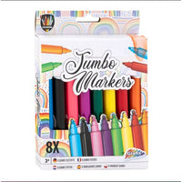 MOXY Set di pennarelli Jumbo 8 colori - Pennarelli artistici per bambini
